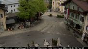 Archived webcam image showing St. Johann/Tyrol: Village on 21 May 2026 at 08:32