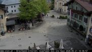 Archived webcam image showing St. Johann/Tyrol: Village on 21 May 2026 at 10:32