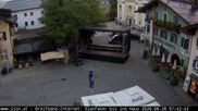 Archived webcam image showing St. Johann/Tyrol: Village on 28 Aug 2026 at 06:57