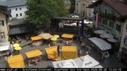 Archived webcam image showing St. Johann/Tyrol: Village on 28 Aug 2026 at 12:57