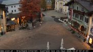 Archived webcam image showing St. Johann/Tyrol: Village on 27 Oct 2026 at 06:42