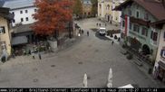 Archived webcam image showing St. Johann/Tyrol: Village on 27 Oct 2026 at 10:42