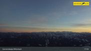 Archived webcam image showing Gemeindealpe Mitterbach - Top station Gipfelbahn on 26 Feb 2026 at 21:00