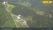 Archived webcam image showing Gemeindealpe Mitterbach - Top station Gipfelbahn on 28 May 2026 at 07:22