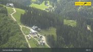 Archived webcam image showing Gemeindealpe Mitterbach - Top station Gipfelbahn on 28 May 2026 at 09:22