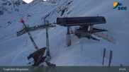 Archived webcam image showing See - Top station Furglerblick gondola on 9 Mar 2026 at 07:41