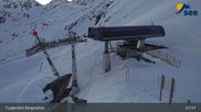 Archived webcam image showing See - Top station Furglerblick gondola on 9 Mar 2026 at 08:41