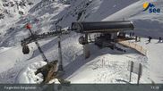 Archived webcam image showing See - Top station Furglerblick gondola on 9 Mar 2026 at 11:41