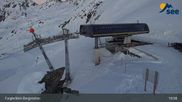 Archived webcam image showing See - Top station Furglerblick gondola on 9 Apr 2026 at 01:26