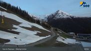 Archived webcam image showing See - Top station Medrigjoch gondola on 22 May 2026 at 03:06