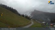 Archived webcam image showing See - Top station Medrigjoch gondola on 5 Oct 2026 at 11:35