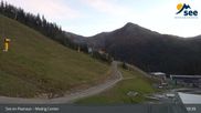 Archived webcam image showing See - Top station Medrigjoch gondola on 15 Oct 2026 at 01:57