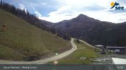 Archived webcam image showing See - Top station Medrigjoch gondola on 15 Oct 2026 at 13:57