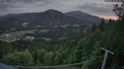 Archiviertes Webcam Bild: Mariazell Bürgeralpe: Panoramablick Richtung Erlaufsee am 28.05.2026 um 04:44 Uhr