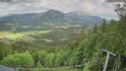 Archiviertes Webcam Bild: Mariazell Bürgeralpe: Panoramablick Richtung Erlaufsee am 28.05.2026 um 07:44 Uhr