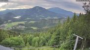 Archiviertes Webcam Bild: Mariazell Bürgeralpe: Panoramablick Richtung Erlaufsee am 12.07.2026 um 18:37 Uhr