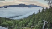 Archiviertes Webcam Bild: Mariazell Bürgeralpe: Panoramablick Richtung Erlaufsee am 26.08.2026 um 06:02 Uhr