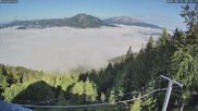 Archiviertes Webcam Bild: Mariazell Bürgeralpe: Panoramablick Richtung Erlaufsee am 26.08.2026 um 08:02 Uhr