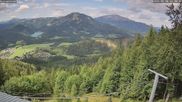 Archiviertes Webcam Bild: Mariazell Bürgeralpe: Panoramablick Richtung Erlaufsee am 26.08.2026 um 12:02 Uhr