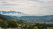Archived webcam image showing Panoramic View from Gampelün in Frastanz on 6 Aug 2026 at 14:48