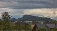 Archived webcam image showing Panoramic View of Alvier and Fulfirst from Gisingen, Feldkirch on 6 Aug 2026 at 16:47
