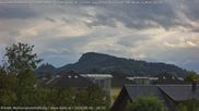 Archived webcam image showing Panoramic View of Alvier and Fulfirst from Gisingen, Feldkirch on 6 Aug 2026 at 18:47