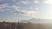 Archived webcam image showing Panoramic view of the Hohe Kugel and the Rhine Valley from Feldkirch on 8 May 2026 at 07:15