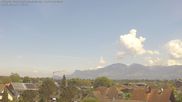 Archived webcam image showing Panoramic view of the Hohe Kugel and the Rhine Valley from Feldkirch on 8 May 2026 at 12:15