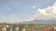 Archived webcam image showing Panoramic view of the Hohe Kugel and the Rhine Valley from Feldkirch on 8 May 2026 at 14:15