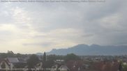 Archived webcam image showing Panoramic view of the Hohe Kugel and the Rhine Valley from Feldkirch on 6 Aug 2026 at 08:49