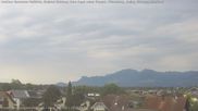 Archived webcam image showing Panoramic view of the Hohe Kugel and the Rhine Valley from Feldkirch on 6 Aug 2026 at 18:49
