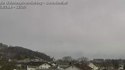 Archived webcam image showing Panoramic view of the Hoher Kasten over Gisingen on 14 Mar 2026 at 12:36