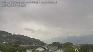 Archived webcam image showing Panoramic view of the Hoher Kasten over Gisingen on 12 Jun 2026 at 14:14