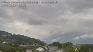 Archived webcam image showing Panoramic view of the Hoher Kasten over Gisingen on 12 Jun 2026 at 16:14