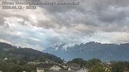 Archived webcam image showing Panoramic view of the Hoher Kasten over Gisingen on 12 Jun 2026 at 20:14