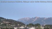 Archived webcam image showing Panoramic view of the Hoher Kasten over Gisingen on 12 Sep 2026 at 06:20