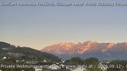 Archived webcam image showing Panoramic view of the Hoher Kasten over Gisingen on 12 Sep 2026 at 07:20