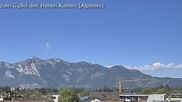 Archived webcam image showing Panoramic view of the Hoher Kasten over Gisingen on 12 Sep 2026 at 12:20