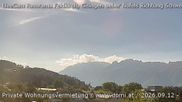 Archived webcam image showing Panoramic view of the Hoher Kasten over Gisingen on 12 Sep 2026 at 16:20