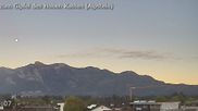 Archived webcam image showing Panoramic view of the Hoher Kasten over Gisingen on 27 Oct 2026 at 07:30