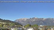 Archived webcam image showing Panoramic view of the Hoher Kasten over Gisingen on 27 Oct 2026 at 08:30