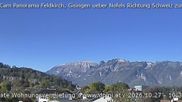 Archived webcam image showing Panoramic view of the Hoher Kasten over Gisingen on 27 Oct 2026 at 10:30