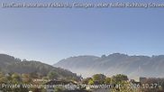 Archived webcam image showing Panoramic view of the Hoher Kasten over Gisingen on 27 Oct 2026 at 14:30