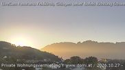 Archived webcam image showing Panoramic view of the Hoher Kasten over Gisingen on 27 Oct 2026 at 16:30