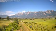 Archiviertes Webcam Bild: Blick von Feldkirch auf Kamor, Hohen Kasten und Furgglenfirst am 15.06.2026 um 10:35 Uhr