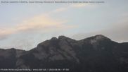Archived webcam image showing View from Bangs in Feldkirch to the Hoher Kasten on 6 Aug 2026 at 07:48