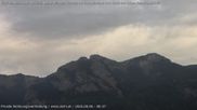 Archived webcam image showing View from Bangs in Feldkirch to the Hoher Kasten on 6 Aug 2026 at 08:48