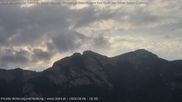 Archived webcam image showing View from Bangs in Feldkirch to the Hoher Kasten on 6 Aug 2026 at 18:48