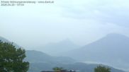 Archived webcam image showing View from Gampelün to Hoher Fraßen, Walgau and Breithorn on 29 Apr 2026 at 07:31