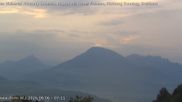 Archived webcam image showing View from Gampelün to Hoher Fraßen, Walgau and Breithorn on 6 Aug 2026 at 07:48